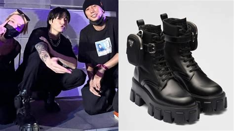 prada jungkook boots|prada monolith boots jungkook.